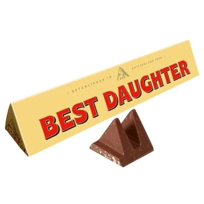 Image of Toblerone Best Daughter Gift Chocolate Bar Large 360g