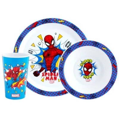 Image of Spider Man Pop 3 Piece Tableware Set