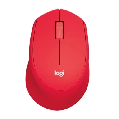 Image of Logitech M330 SILENT PLUS Wireless Mouse, 2.4GHz with USB Nano Receiver, 1000 DPI Optical Tracking, 2 year Battery Life, Compatible PC, Mac, Laptop, Chromebook Red