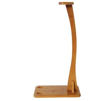 Image of Serenitison Sword Stand Vertical,Upright Katana Display,Samurai Tanto Holder Display,Nanzhu Weapon Rack,Flute Instrument Display Stand（light Brown）