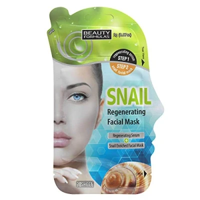 Image of Beauty Formulas Snail Regenerating Facial Mask