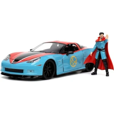 Image of MARVEL DOCTOR STRANGE 2006 CHEVY CORVETTE Z06 1:24 WITH FIGURE