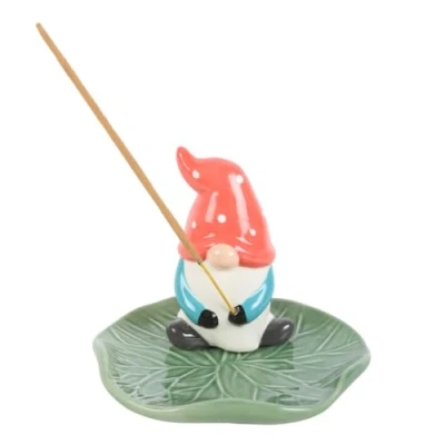 Image of Gonk Ceramic Incense Holder: Whimsical Design for Mood Boosting Atmosphere Durable Construction Easy Burning Unique Gift Idea Any Occasion!