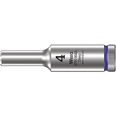 Image of Wera 05004500001 8790 HMA Deep Socket, Purple, 4.0 mm
