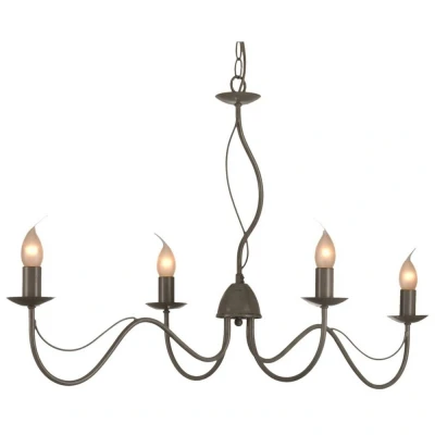 Image of Long Island Multi Arm Pendant Ceiling Light Gray