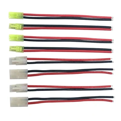 Image of 4Pairs Tamiya Mini Plug Male Female Connector Adapter Cable 14awg 15cm for RC Car Lipo Battery Charge
