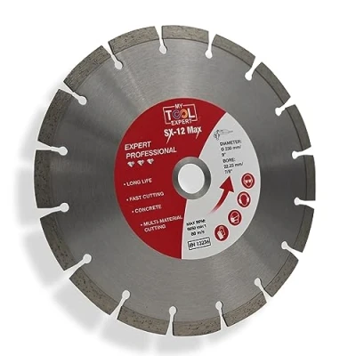 Image of 230mm Segmented Diamond Cutting Blade For Angle Grinder, SX 12 Max Disc Blades Stone, Concrete, Brick, Masonry