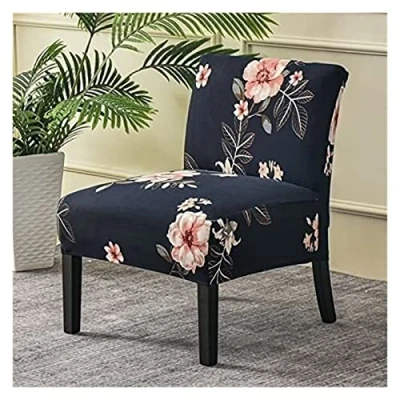 Image of TGETBTTSR Accent Chair Slipcover Cover High Stretch Armless Covers for Living Room Slipcovers Modern Furniture Protector with Elastic Bottom (Color : #27)