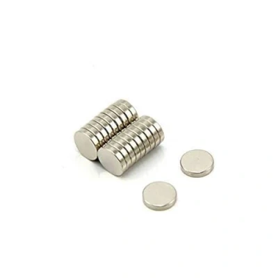 Image of N35 Neodymium Magnet for Arts, Crafts, Model Making, DIY, Hobbies, Office, and Home 10mm dia x 2mm thick 1kg Pull Pack of 20