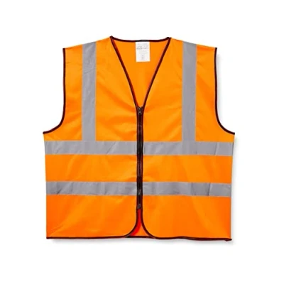 Image of Supertouch 32387 Zipped Hi Vis Vest, 4X Large, Orange