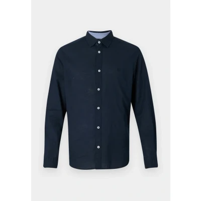 Image of TOM TAILOR Men&#039;s 1041371 Basic Oxford Shirt in Washed Look, 10668 Sky Captain Blue, M
