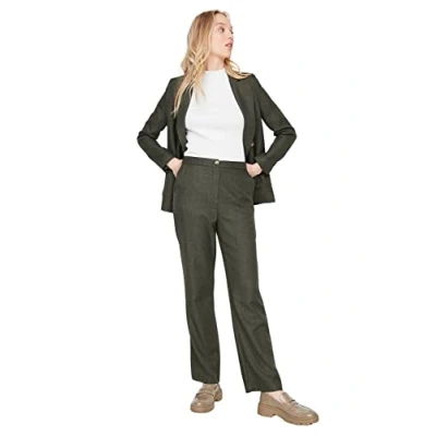 Image of Trendyol Pants Khaki High Waist