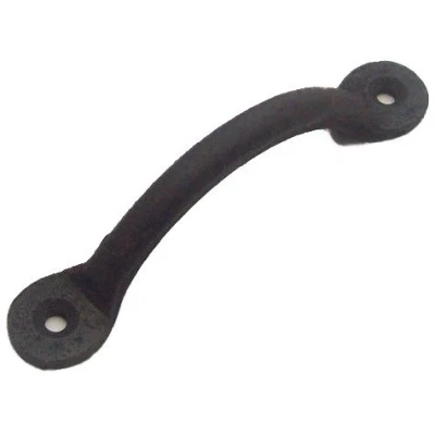 Image of Ironmongery World Cast Iron Antique Kitchen Cabinet Door Cupboard Drawer D Bow Penny Pull Handles 4&quot; Inch / 100mm Black Rustic