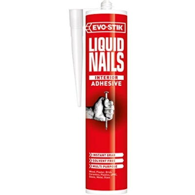 Image of 12 Evo Stik Liquid Nails Grab Adhesive Solvent Free Interior C20 290ml 30811458