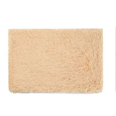 Image of Fluffy Pet Blanket Faux Fur Soft Fleece Dog Blankets 55x40cm Washable Puppy Throw Self Warming Quilt Sleeping Mat for Large Dogs Cats Pets,Beige