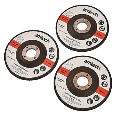 Image of Amtech V1030 3 Piece 115mm (4.5&quot;) Metal Grinding disc Set