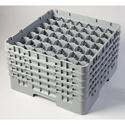 Image of Cambro Camrack Beige 49 Compartments Max Glass Height 257mm
