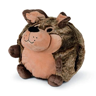Image of COZY NOXXIEZ Plush Hand Warmer Farm Animals Childrens Cute Pillows, Fluffy Soft Plushies, Reusable Animal Cushion Presents for Girls, Boys, Babies (Dog)