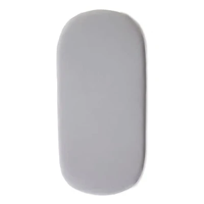 Image of Clair de Lune Micro Fresh 2 Pack Grey Fitted Pram Sheets 85.5 x 36 cm 100% Cotton Universal Elasticated Fit