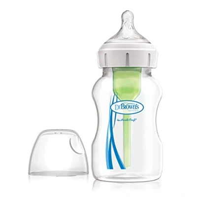 Image of Dr. Brown&#039;S Wb11600Spx Wide Mouth Bottle 330Ml Pp Options+ Teat Level 2