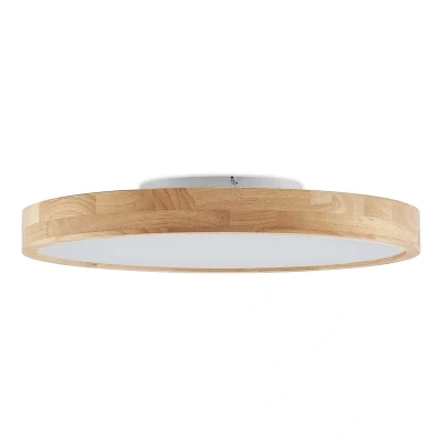 Image of Ceiling Light &#039;Lanira&#039; dimmable (Modern) in Brown Made of Wood for e.g. Living Room &amp; Dining (1 Source,) from Lindby lamp, lamp