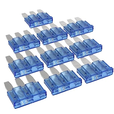 Image of AUPROTEC Micro 3 Car Fuses, MikrOTO III 5 A 15 Plug In Blade Selection: A, Blue, Pack of 10