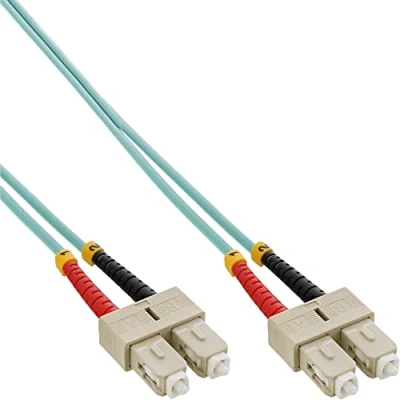 Image of InLine 83501O LWL Duplex Cable SC Male to OM3 / 1 m