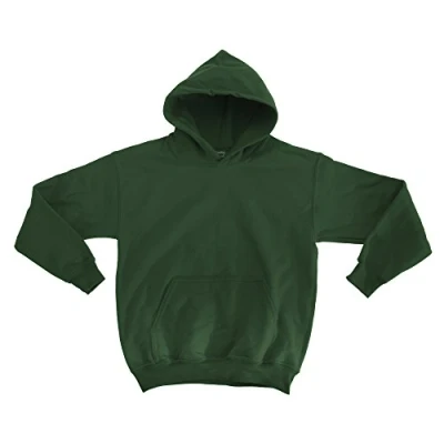Image of GILDAN Heavy Blend Childrens Unisex Hooded Sweatshirt Top/Hoodie (L) (Forest Green)