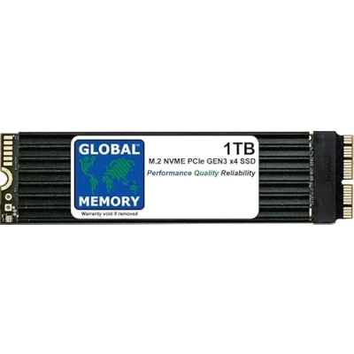 Image of GLOBAL MEMORY 1TB M.2 PCIe Gen3 x4 NVMe SOLID STATE DRIVE (SSD) WITH HEATSINK FOR MAC PRO 2013