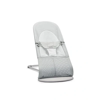 Image of BabyBjörn Bouncer Balance Soft, Mesh, Silver/White