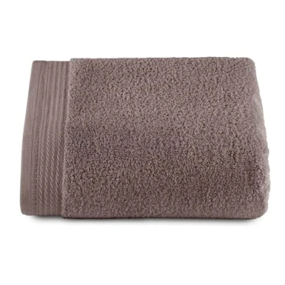 Image of RIZO Top Towel Set of 1 Shower Large Bath Towels 100% Combed Cotton 600 g/m2 Measure 100 x 150 cm Mink