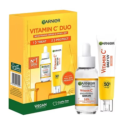 Image of Garnier Vitamin C Duo Kit Serum and SPF