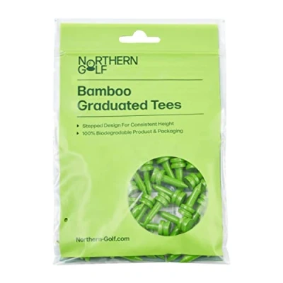 Image of Northern Golf Graduated Bamboo Tees (Lime 1&quot; 40 Tees)