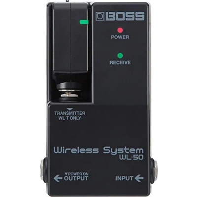 Image of BOSS Wl 50 Guitar Wireless System, Plug And Play System In A Stompbox Size format for Pedalboards,Black