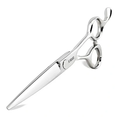 Image of Barber Scissors Professional Hair Shears Haircut 6 Inch Japan 440c Convex Blade Kinsaro