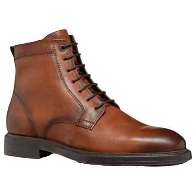 Image of Geox Men&#039;s U Tiberio D Ankle Boot, Cognac, 6 UK