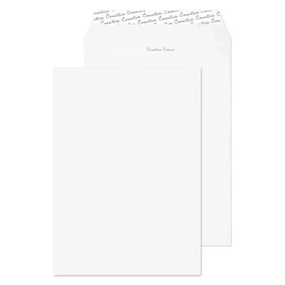 Image of Blake Creative Colour C4 229 x 324 mm 120 gsm Pocket Peel &amp; Seal Envelopes (951) Milk White Pack of 250