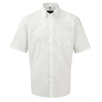 Image of Russell&#039;&#039;s mens S/Slv Oxf Shirt in White Neck Size 20