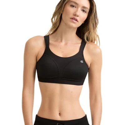 Image of Champion womens1602Bali Women&#039;s Live It Up Wirefree Sports Bra Black 40E