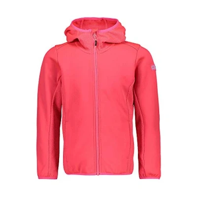 Image of CMP Kids Grid Tech Fleece Jacket with Fixed Hood Shine 164
