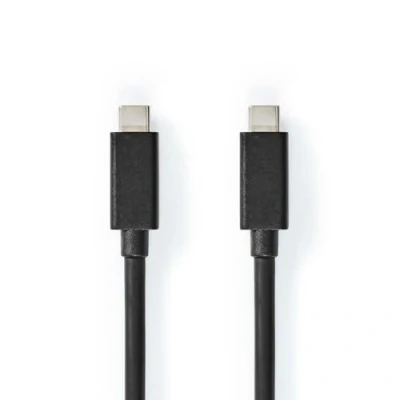 Image of NEDIS 1m USB C to Cable 3.2 Gen 2, 100W PD Fast Charging, 4K@60Hz Video, 20Gbps Data Transfer Type Male Male,...