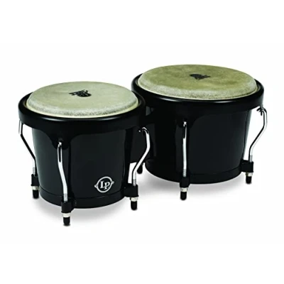 Image of Latin Percussion LPA601F BK LP Aspire Fiberglass Bongos Black/Black