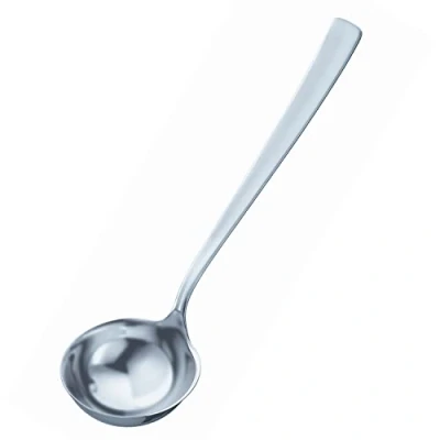 Image of Rösle 12604 Stainless Steel Serving Ladle, Flat Handle, 2.7 Ounce