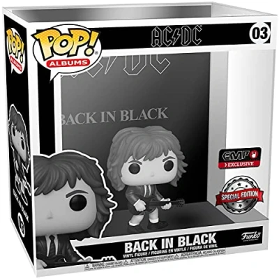 Image of Funko Pop! Albums: AC/DC Back In Black &amp; White Music Collectable Vinyl Figure Gift Idea Official Merchandise Toys for Kids Adults Fans Model Collectors