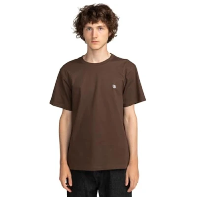 Image of ELEMENT Crail Short Sleeves T shirt Men XS Brown.