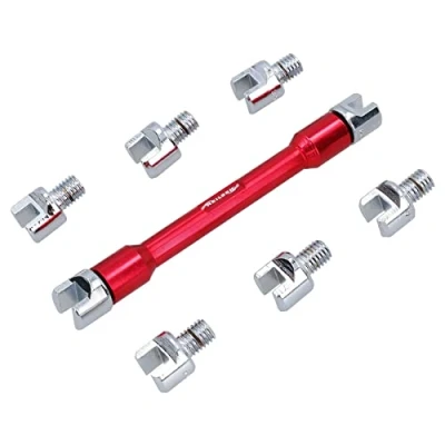 Image of AB Tools Motorcycle Spoke Wrench Key for Tension Buckled Wheels 5.4mm 6.8mm 9pc