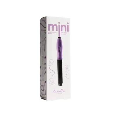 Image of Danielle Creations On The Go Mini Curling Wand, Compact Ceramic Barral for Voluminous Bouncy Curls, Perfect Travel Companion Weekends &amp; Holidays