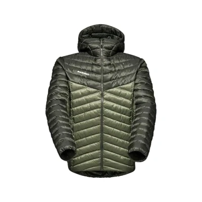 Image of Mammut Albula IN Hooded Jacket MEN Winter jacket, Men&#039;s, Size: XL, Dark marsh