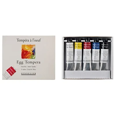 Image of Sennelier Egg Tempera Starter Set 5x21ml Tubes