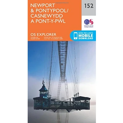 Image of Explorer 152 Newport &amp; Pontypool Map With Digital Version